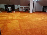 Укладка ковровой плитки-70м2